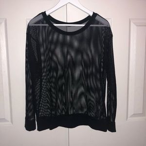 Forever 21 Mesh see through sweatshirt size L
